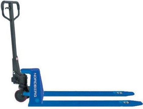 Тележка гидравлическая NORDBERG N3903-15 с низким подхватом 1,5 т, с пу колесами ЦБ-00017486