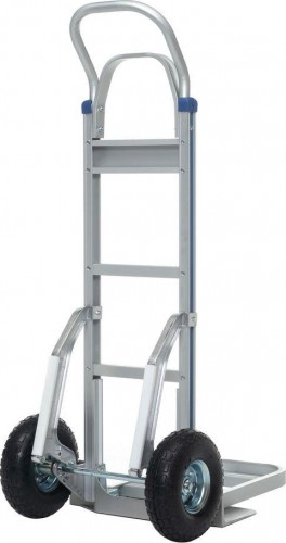 Тележка грузовая с откидной полкой СТЕЛЛА-ТЕХНИК FW-88А алюминий, грузоподъемность 200/250 кг - изображение 4