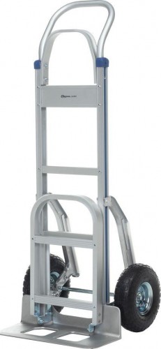 Тележка грузовая с откидной полкой СТЕЛЛА-ТЕХНИК FW-88А алюминий, грузоподъемность 200/250 кг - изображение 2