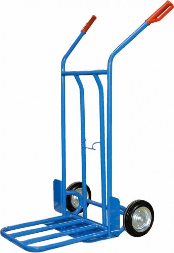 Тележка грузовая СТЕЛЛА-ТЕХНИК КГ-200 с откидной полкой, 2-х колесная (200-К) КГ-200-200-К