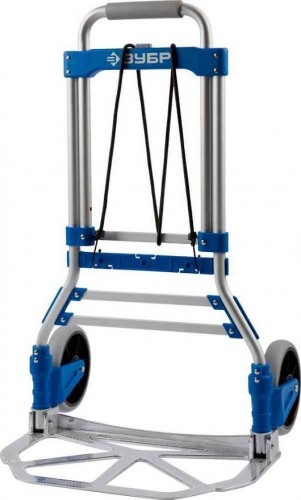 Тележка хозяйственная ЗУБР EXPERT 2х колесная, раскладная, алюминий/пластик ( 90 кг) 38750-90