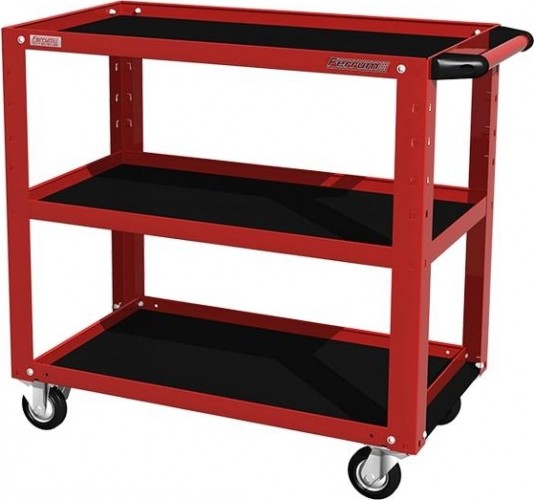 Тележка инструментальная FERRUM "CLASSIC" 02.230L-3000 3 полки (красная) 02.230L-3000