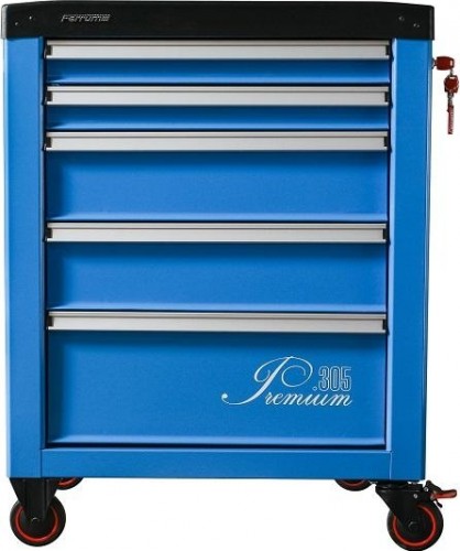 Тележка инструментальная FERRUM "PREMIUM" с 5 ящиками 772х522х960 мм (синяя) 12.305 12.305 - изображение 2