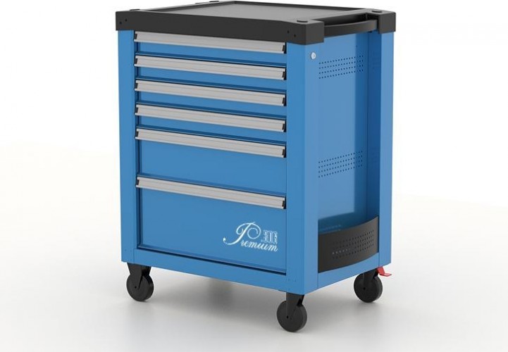 Тележка инструментальная FERRUM "PREMIUM" с 6 ящиками 772х522х960 мм (синяя) 12.306 12.306