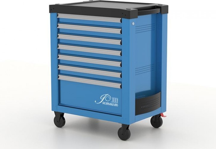 Тележка инструментальная FERRUM "PREMIUM" с 7 ящиками 772х522х960 мм (синяя) 12.307