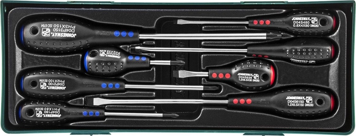 Тележка инструментальная JONNESWAY C-7DW146 7-ми полочная с инструментом в ложементах, 146 пре 048480 - изображение 4