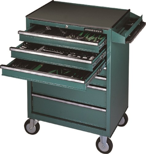 Тележка инструментальная JONNESWAY C-7DW146 7-ми полочная с инструментом в ложементах, 146 пре 048480