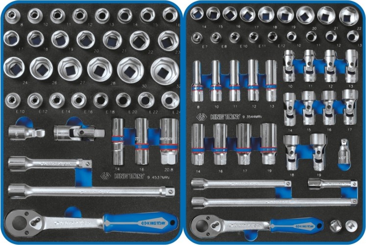 Тележка инструментальная KING TONY  "BOARD" с набором инструментов 325 пр, синяя 9G38-325MRVB - изображение 2