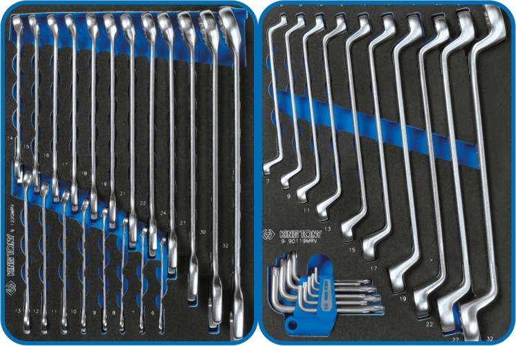 Тележка инструментальная KING TONY "DRIVE" с набором инструментов 251 пр, синяя 9G38-251MRVB - изображение 2