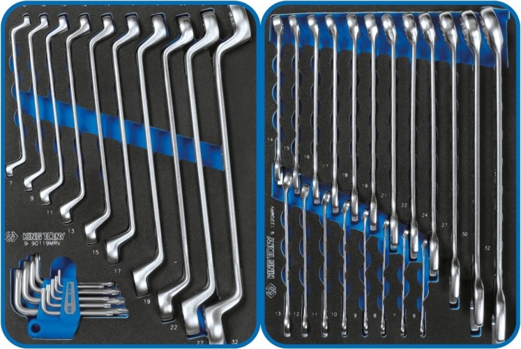 Тележка инструментальная KING TONY  "BOARD" с набором инструментов 325 пр, синяя 9G38-325MRVB - изображение 4