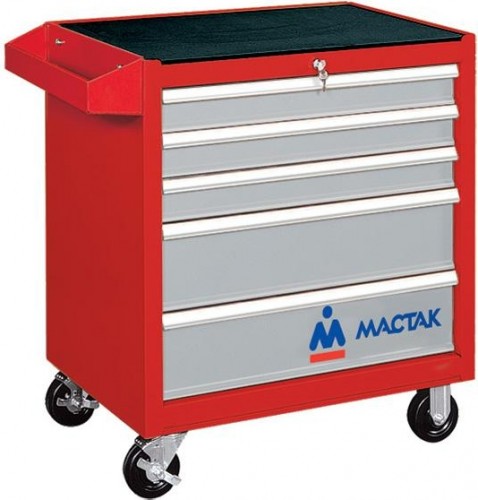 Тележка инструментальная МАСТАК 521-05581R 5 выдвижных полок, красная