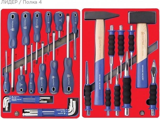 Тележка инструментальная МАСТАК 52-06270G "лидер" 270 предметов, серая - изображение 5