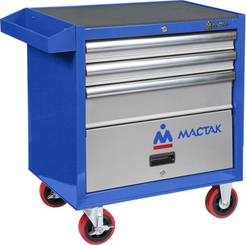 Тележка инструментальная МАСТАК 522-03581B 3 выдвижные полки, синяя