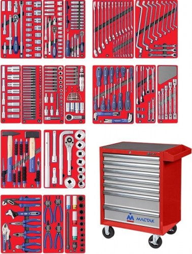 Тележка инструментальная МАСТАК "ЭКСПЕРТ" 323 предмета, красная 52-07323R 52-07323R - изображение 2