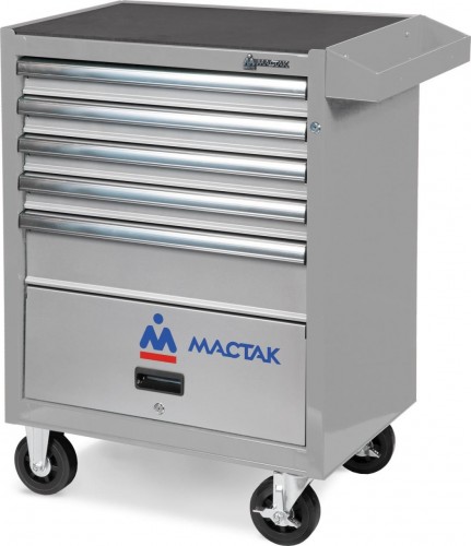 Тележка инструментальная МАСТАК 522-05581MG Оптима 5 полок и отсек, серая