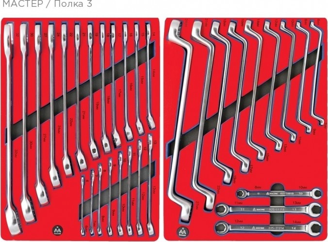 Тележка инструментальная МАСТАК 52-06205R 205 предметов, красная - изображение 4