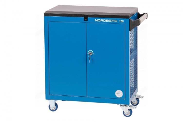 Тележка инструментальная NORDBERG T2N  3 полки с дверцами