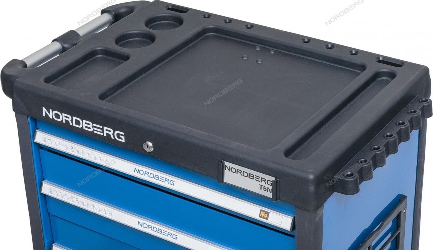 Тележка инструментальная NORDBERG T5N профессиональная (синяя) T5N(B) - изображение 4