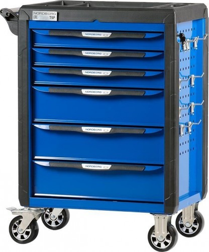 Тележка инструментальная NORDBERG T6P с системой защиты от опрокидывания (серая) ЦБ-0009453