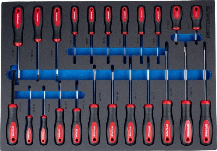 Тележка инструментальная с набором инструментов OPTIMUS OPT-717P 7 полок, 298 предметов в0000139220 - изображение 4