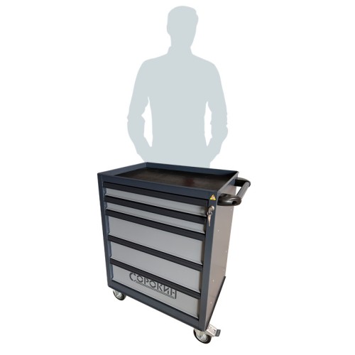 Тележка инструментальная СОРОКИН 9.5 передвижная 5 отделений - изображение 2