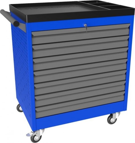 Тележка инструментальная ВЕРСТАКОФФ PROFFI 795.7 RAL5005 7 выдвижных ящиков RAL7024 103107 M