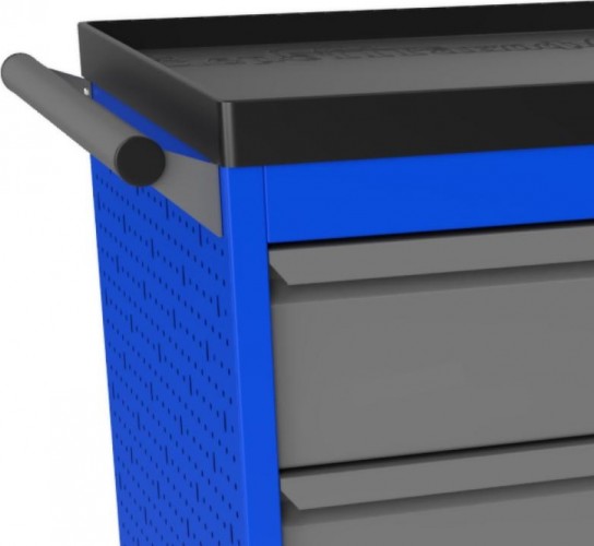 Тележка инструментальная ВЕРСТАКОФФ PROFFI 950.4 RAL5005 4 выдвижных ящика RAL7024 103109 M - изображение 4