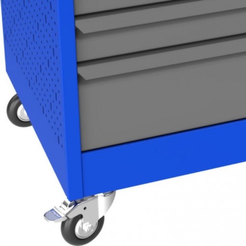 Тележка инструментальная ВЕРСТАКОФФ PROFFI 795.6 RAL5005 6 выдвижных ящиков RAL7024 103105 M - изображение 3