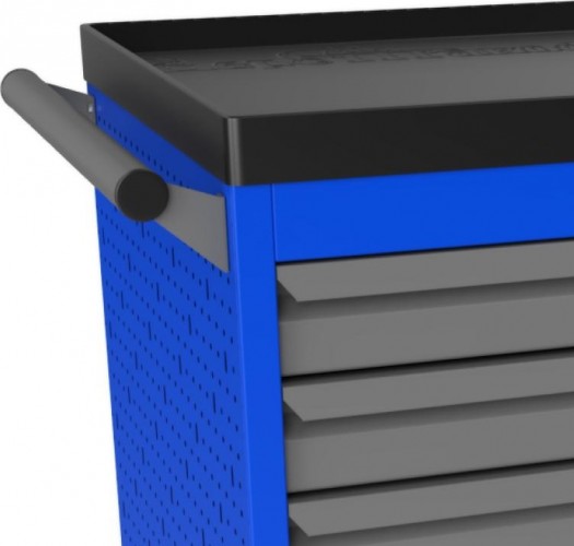 Тележка инструментальная ВЕРСТАКОФФ PROFFI 795.6 RAL5005 6 выдвижных ящиков RAL7024 103105 M - изображение 4