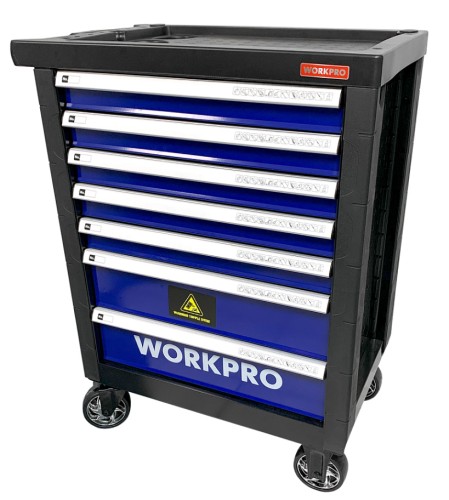 Тележка инструментальная WORKPRO WP285002A 7 ящиков с 12 ложементами