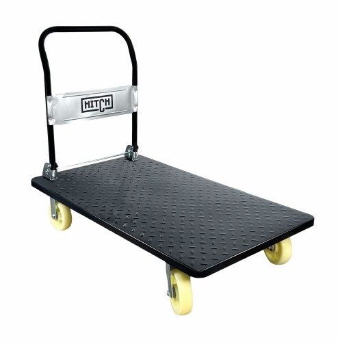 Тележка платформенная HITCH 600кг 650*1100мм металлическая, колеса нейлоновые 150мм SZ086117