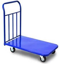 Тележка платформенная ПЛ 6х9-1Р (с колесами, грузоподъемность 750 кг)