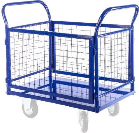 Тележка платформенная ПЛБ 8х14-2Р (без колес, грузоподъемность 600 кг)