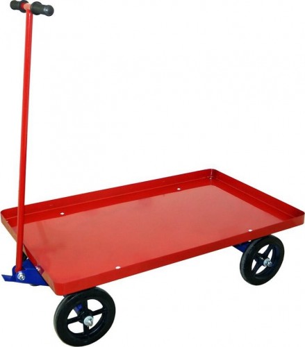 Тележка платформенная Rusklad ТПО 2 600х900 мм, литая резина, чугунный обод ТПО 2 чугун