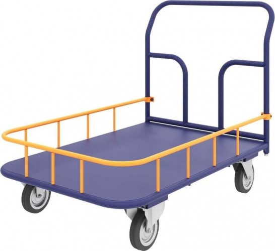 Тележка платформенная Rusklad ТПБ 3 600 х 1000 мм (без колес) со съемным бортом 150 мм ТПБ 3 б/к