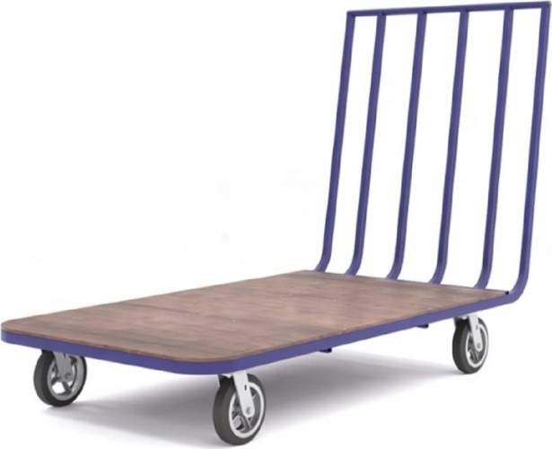 Тележка платформенная Rusklad 7231/1 ТПУ ц/св цельносварная, 800х1682х956мм, настил фанера 7231/1 ТПУ ц/св без колес