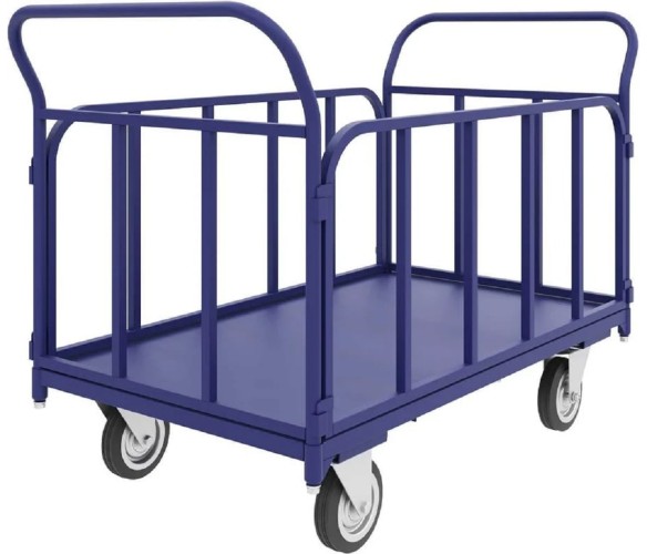 Тележка платформенная Rusklad ТБ-6  800х1200 мм, съемные трубчатые борта (без колес) ТБ 6 б/к