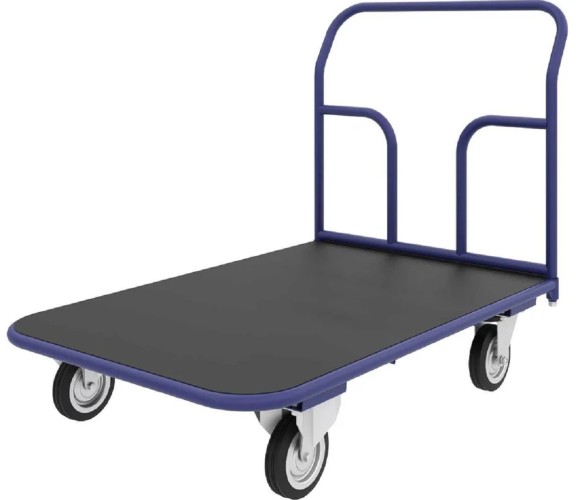 Тележка платформенная Rusklad ТПР-4 600 х 1200 мм с резиновым покрытием (без колес) ТПР 4 б/к