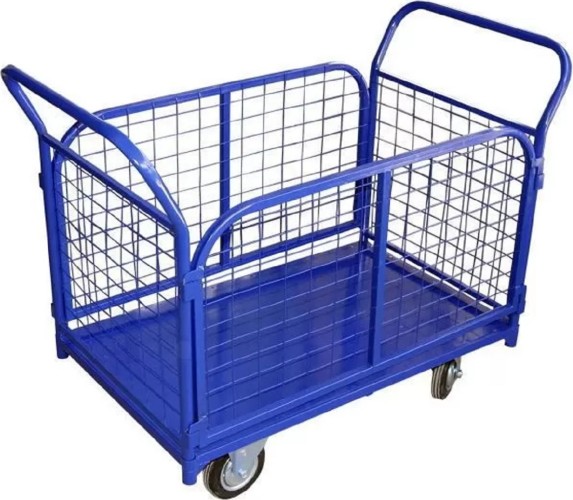 Тележка платформенная с сетчатыми бортами Rusklad ТС 1  500 х 800 мм, (без колес) ТС 1 б/к