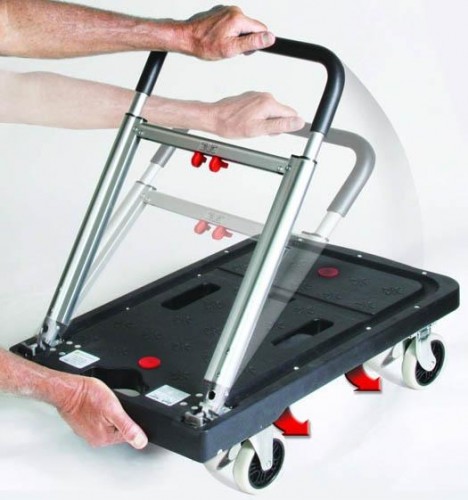 Тележка платформенная складная СТЕЛЛА-ТЕХНИК FF-S 4-х колесная, сталь/алюминий/пластик 137 кг - изображение 2