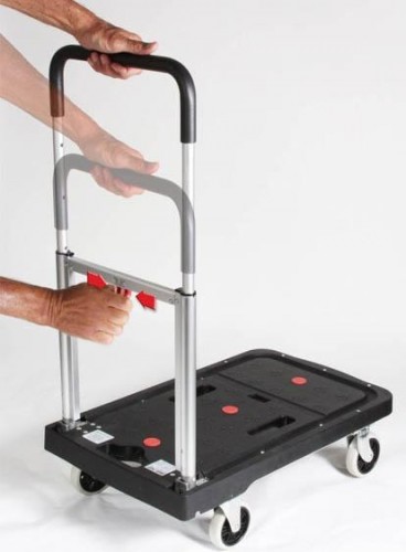 Тележка платформенная складная СТЕЛЛА-ТЕХНИК FF-S 4-х колесная, сталь/алюминий/пластик 137 кг - изображение 3