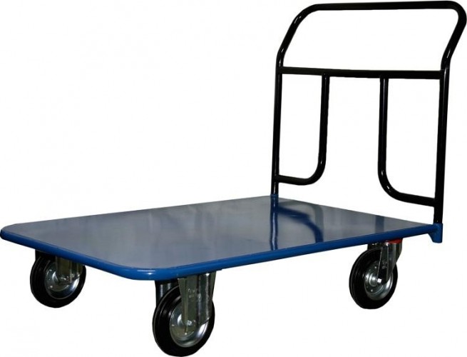 Тележка платформенная СТЕЛЛА-ТЕХНИК КП-600 4-х колесная (800х1400) 200-K, до 550 кг КП-600-200-К