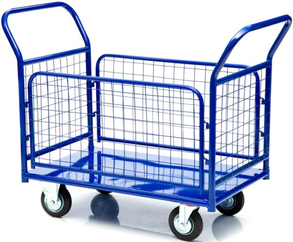 Тележка платформенная СТЕЛЛА-ТЕХНИК КПО-500С-125 с бортами КПО-500С-125-И