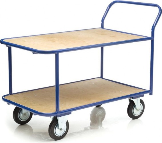 Тележка платформенная СТЕЛЛА-ТЕХНИК КП-2-160 2-х ярусная, 700х1200мм КП-2-160-К