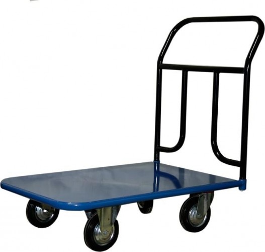 Тележка платформенная СТЕЛЛА-ТЕХНИК КП-300 4-х колесная (600х900) 125-K, до 300 кг КП-300-125-К