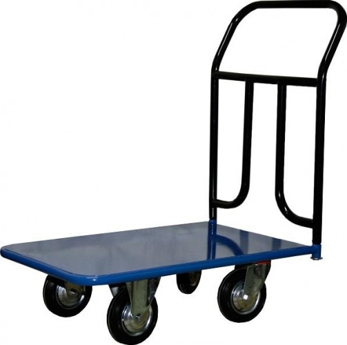 Тележка платформенная СТЕЛЛА-ТЕХНИК КП-150 4-х колесная (500х800) 160-K, до 400 кг КП-150-160-К