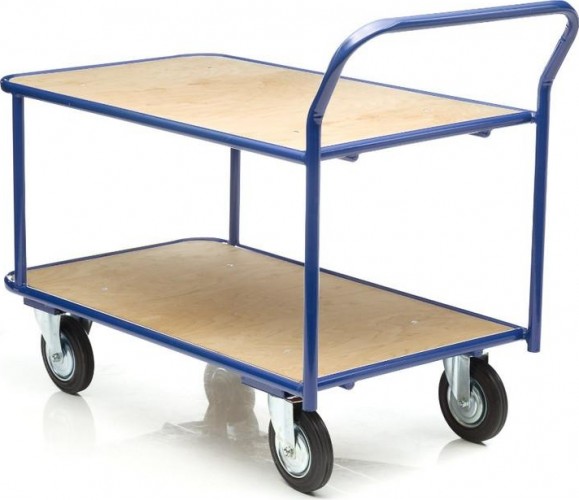Тележка платформенная СТЕЛЛА-ТЕХНИК КП-2-160 2-х ярусная, 700х1200мм КП-2-160-К - изображение 2