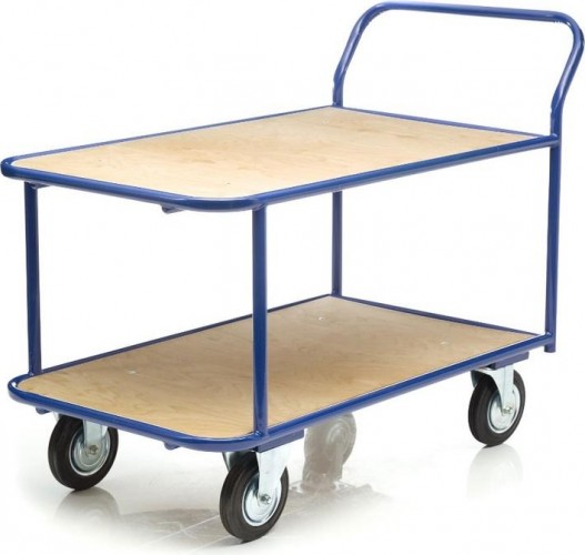 Тележка платформенная СТЕЛЛА-ТЕХНИК КП-2 2-х ярусная, 500х800мм КП-2-Ф-5-8-160-К