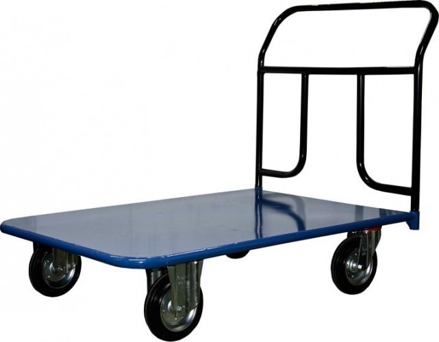 Тележка платформенная СТЕЛЛА-ТЕХНИК КП-400 4-х колесная (700х1000) 125-K, до 300 кг КП-400-125-К