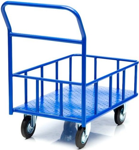 Тележка платформенная СТЕЛЛА-ТЕХНИК КПБ-300-125 с бортом, 600х900мм КПБ-300-125-И - изображение 2